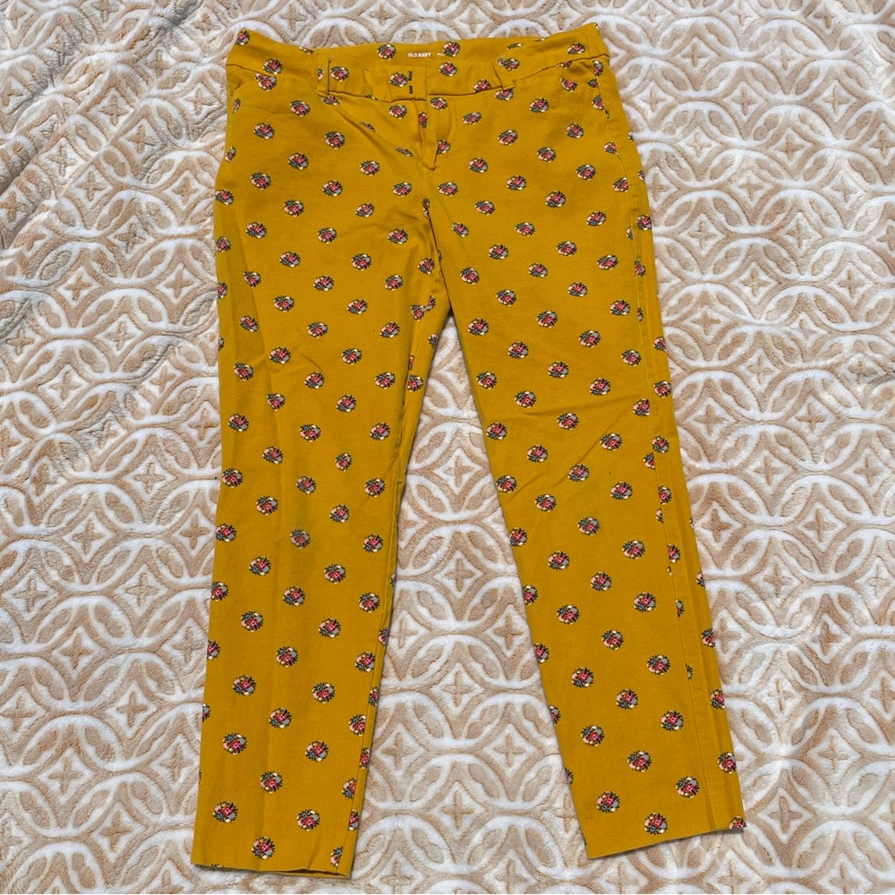 Old Navy Pixie flower pattern skinny pants size 10